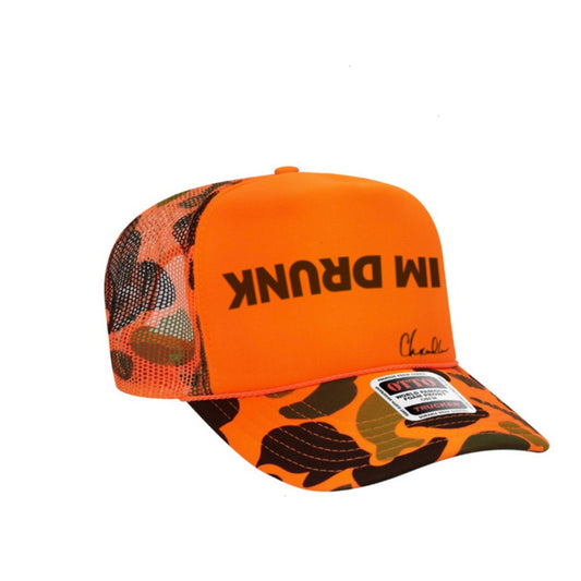 I'm Drunk Hat (Orange Camouflage)