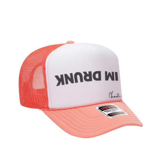I'm Drunk Hat (Pink & White)